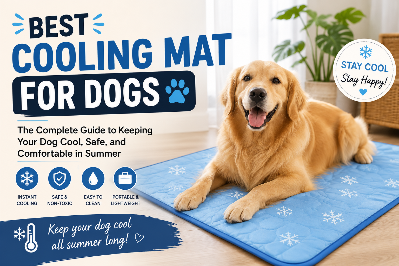 Best cooling mat for dogs helping a dog stay cool and comfortable during hot summer weather