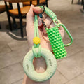Multi-functional Stress Relief Grip Ring Keychain | Portable 5-Finger Strength Trainer & Rehab Exerciser | Fashion Backpack Pendant