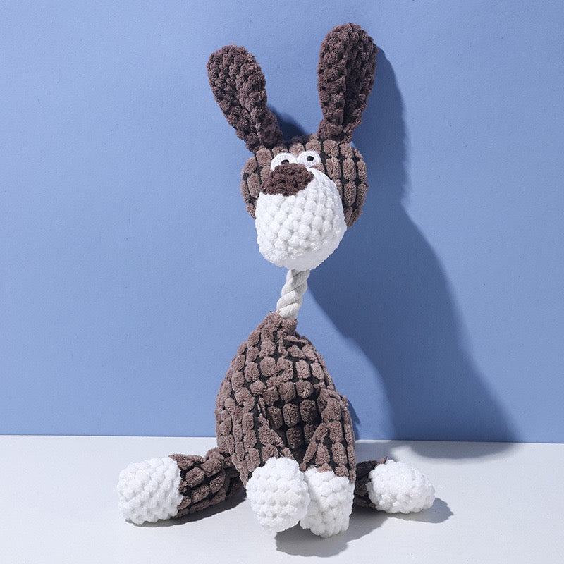 long ear puppy plush squeaky toy cute dog chew toy