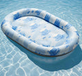 Cute pet cooling mat for dogs and cats with summer pattern, breathable and comfortable